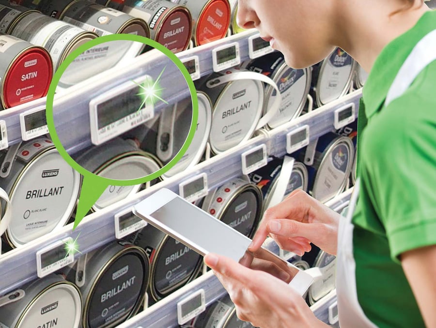 Led-flash-electronic-shelf-label