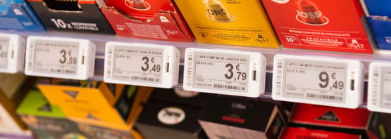 Scalable Solution For In-Store Communication Based On Electronic Shelf Labels (ESL), Digital Signage, And Shelf Cameras