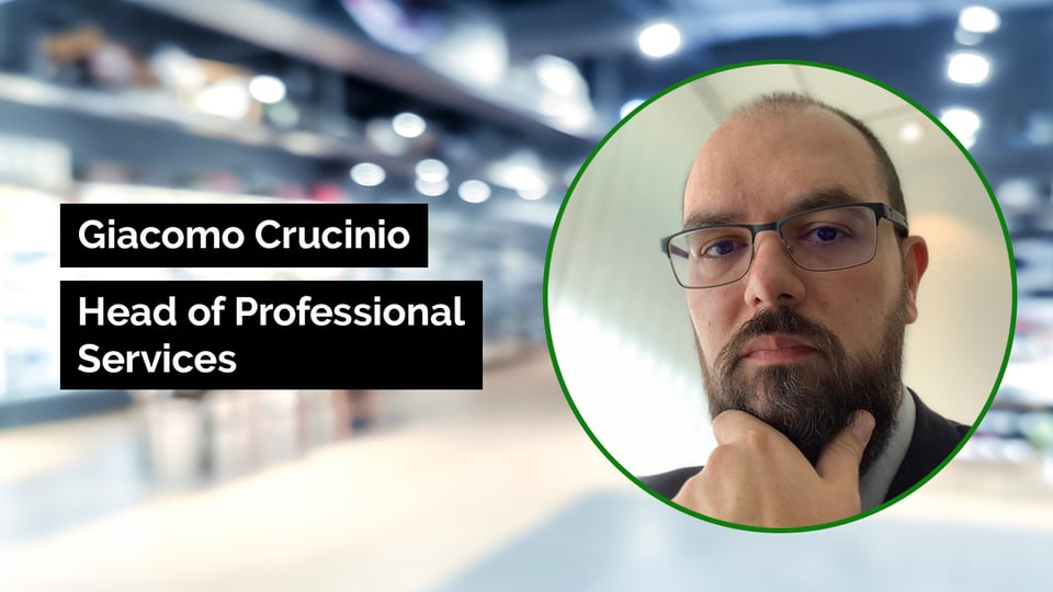3 Questions to Giacomo Crucinio, Head of Professional Services