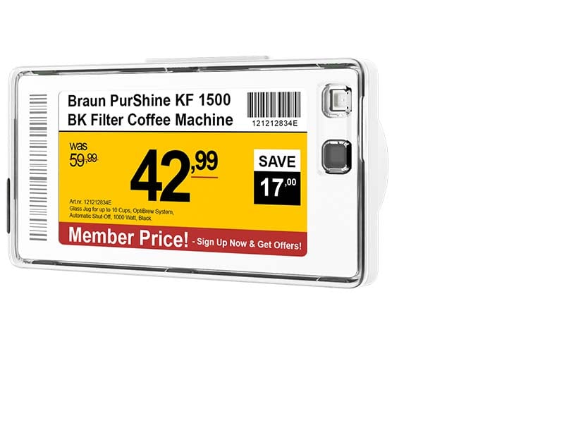 Digital Price Tags Most reliable Electronic Shelf Label System in the